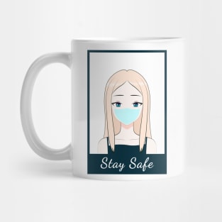 Stay safe from the virus anime character Mug